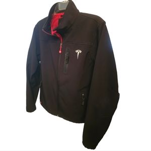 EUC | Tesla Corporate Soft Fleece Lined Embroidered Logo | Jet Black | Size: M